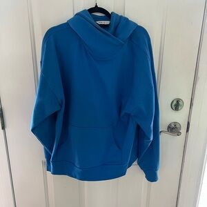 DSG hoodie. Thick collar. Royal blue. Size medium.